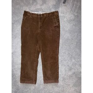LLBean Classic Fit Corduroy Pants Mens 36W 29L Brown Casual Chinos